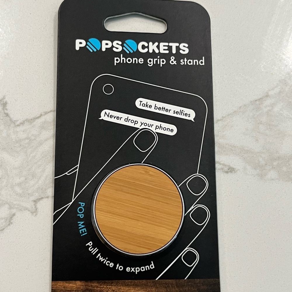 PopSocket Phone Grip by PopSocket - Black and Blue Accents